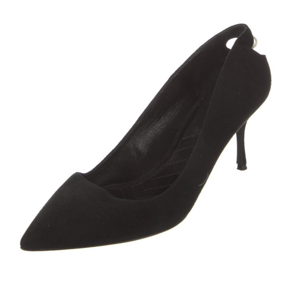 🖤Nicholas Kirkwood Black Suede Pearl Pump🖤 Size 38 - Picture 2 of 5